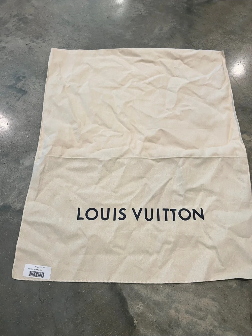 Louis Vuitton cream Dust Bag